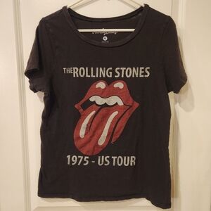 Rolling Stones 1975 US Tour Logo Concert T-Shirt